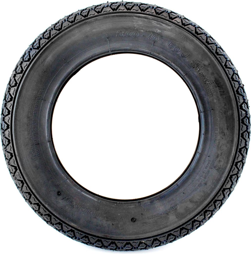 Vee Rubber Rollerreifen, Reifen - Classic Grip - 3,00 x 10 Zoll, VRM054, 50J TT, Diagonalreifen, klassisches Profil