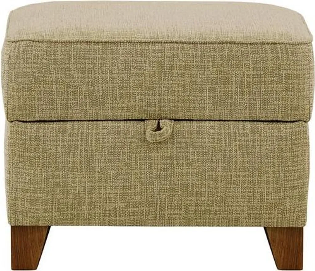 Pouf de rangement en chêne foncé James-Vitolini 256-0624 design bois