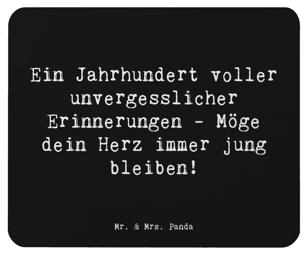 Mr. & Mrs. Panda Mouse Pad Spruch 100. Geburtstag Produktbild 