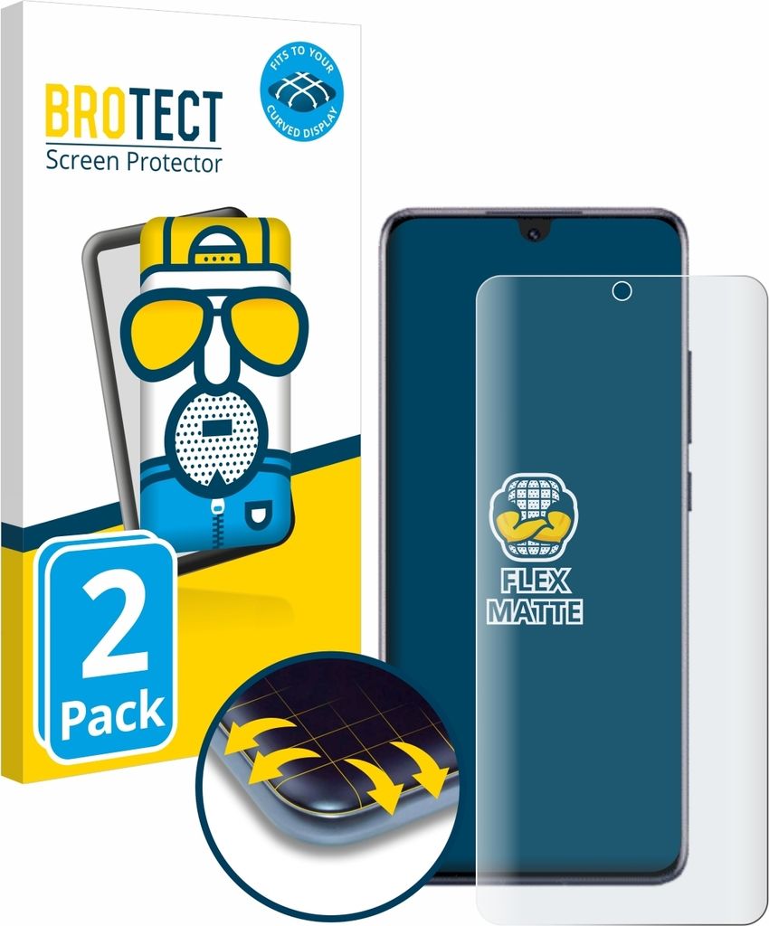 2x BROTECT Fullscreen Schutzfolie für Honor Magic 6 Lite Displayschutz Folie Fullcover Matt Entspiegelungsfolie