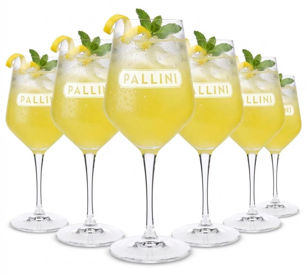 6er Set Pallini Likör Stielglas 0,44l – Cocktailglas von Produktbild 