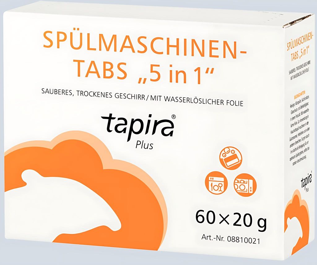 Spülmaschinen-Tabs, 5-in-1, 60 Stück Produktbild 