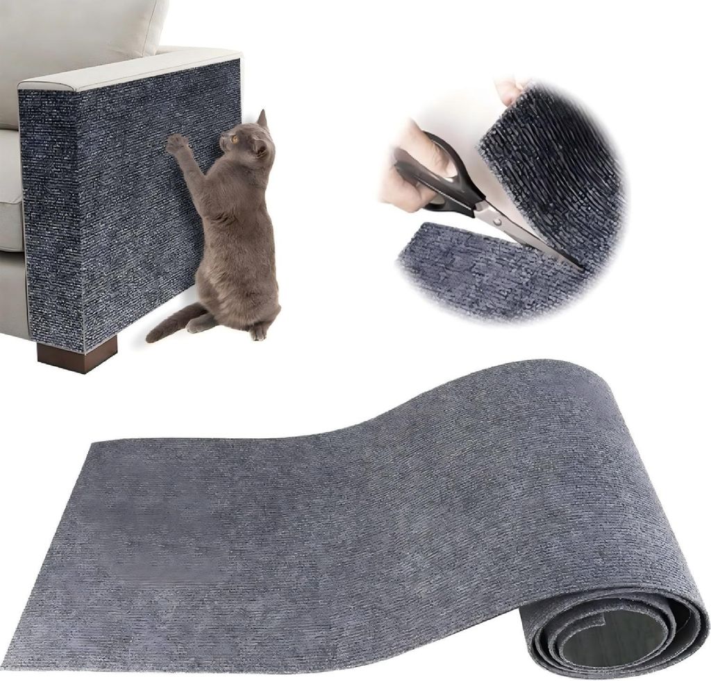 Selbstklebend Katzenkratzmatte 40x200cm,DIY Kratzbretter Produktbild 
