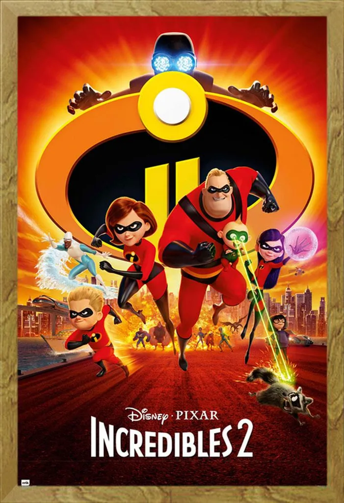 Gli Incredibili Poster 2 con Cornice Shinsuke Maxi Rovere e Acrilico