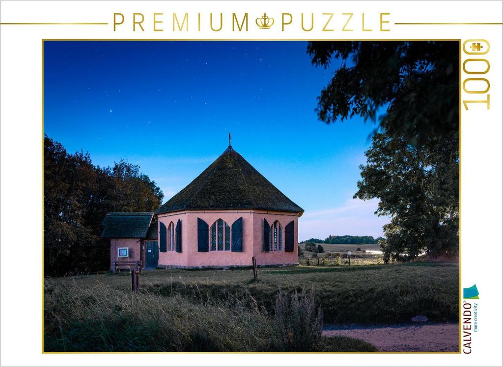 CALVENDO Puzzle Fischerkapelle im Fischerdorf Vitt | 1000 Teile Lege-Größe 64x48cm Foto-Puzzle für glückliche Stunden