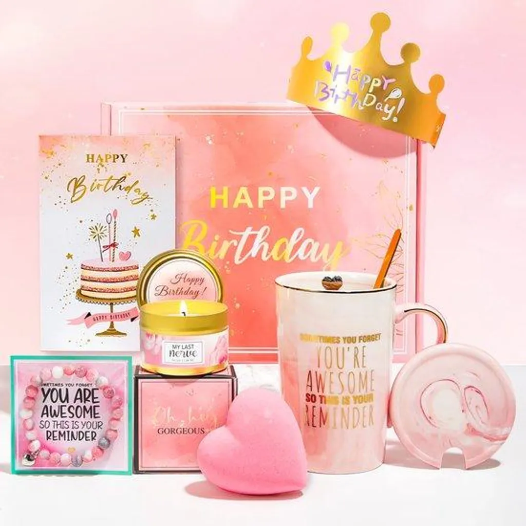 Coffret cadeau femme original avec bougie et accessoires bien-être