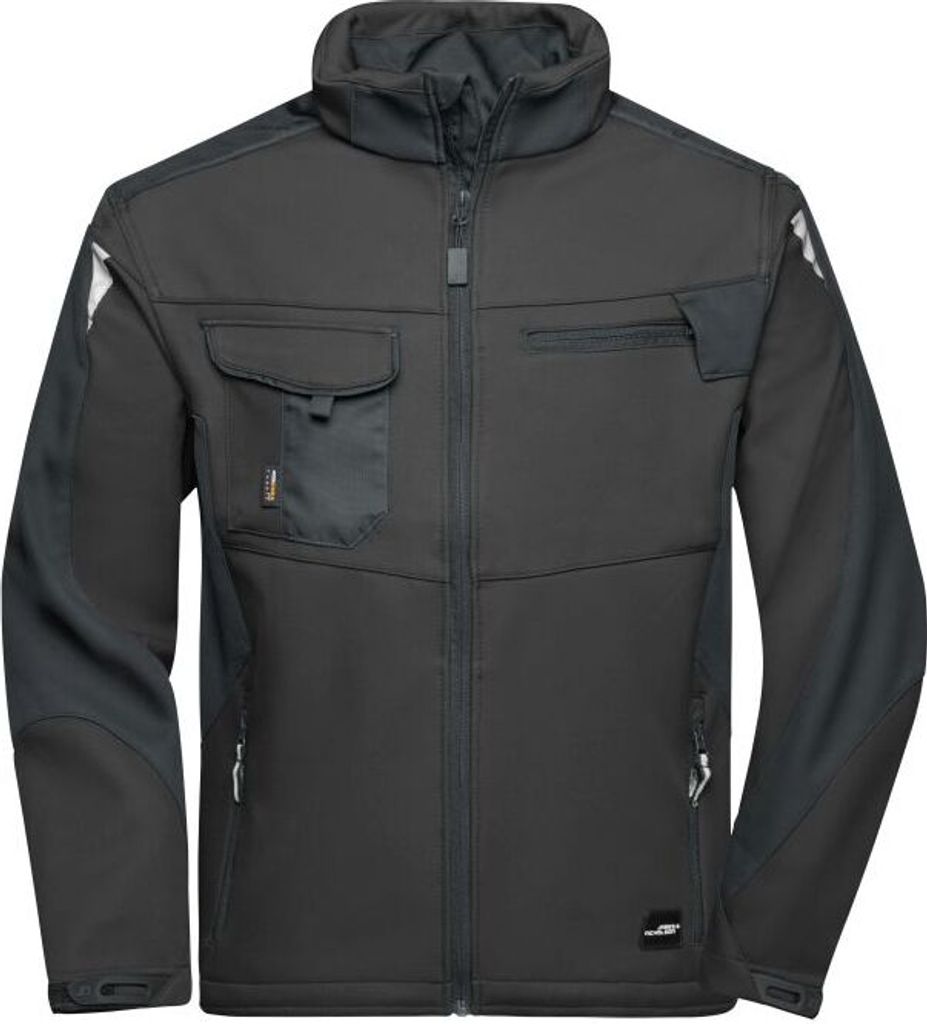 Workwear Softshell Jacket - STRONG - black/black, Gr. L