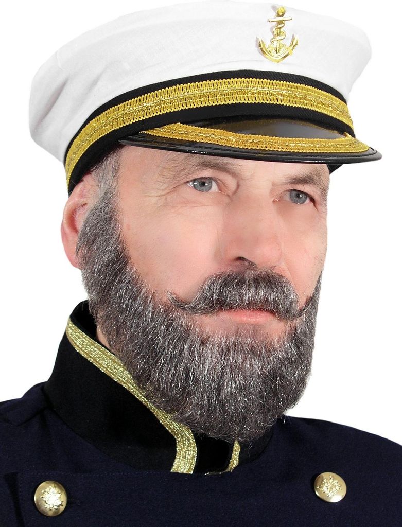 Berretto da capitano di marina per adulti Immagine del prodotto 