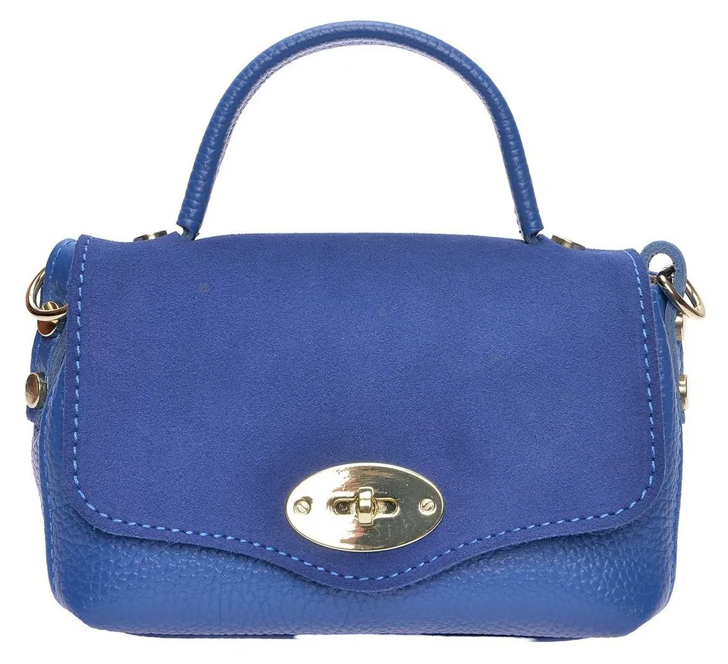Sac à main bleu en cuir pour femme Roberta M RM 147T collection SS26