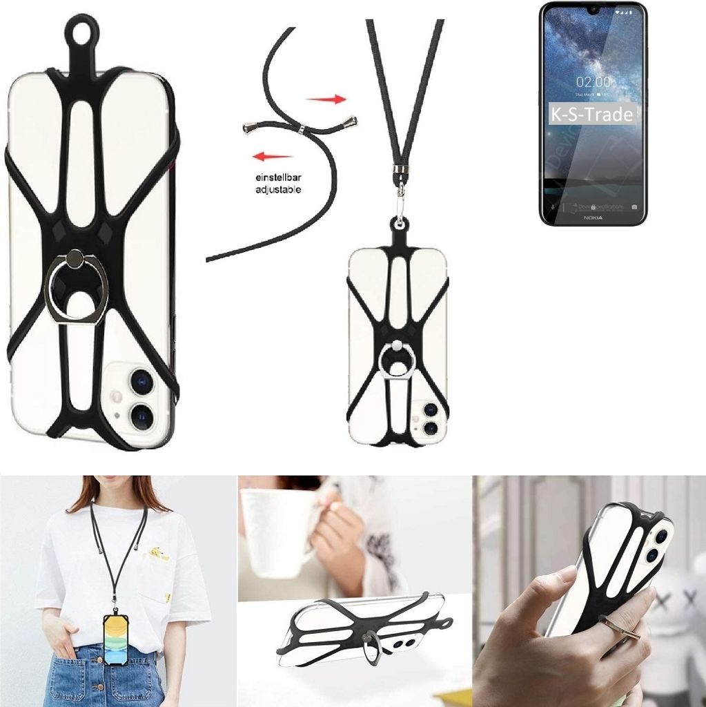 K-S-Trade 3in1 Handykette Handyband Handykordel Halsband Produktbild 