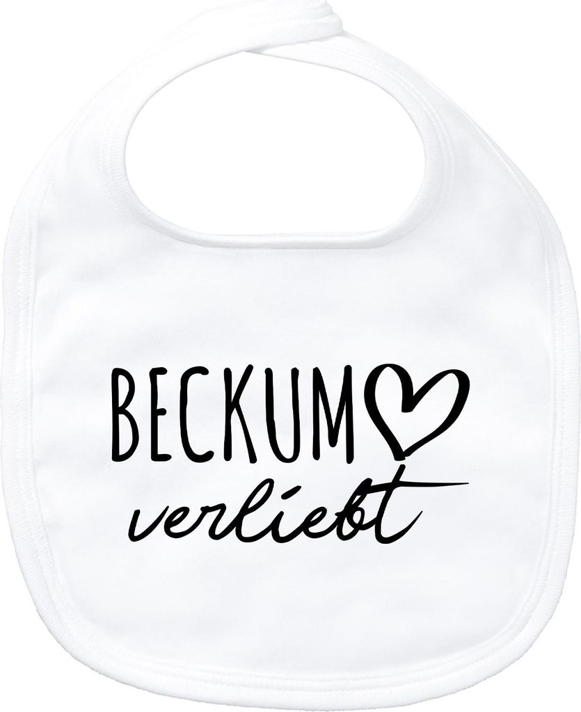 Huuraa Baby Lätzchen Beckum verliebt Geschenk White Baumwolle Beckum Präsent