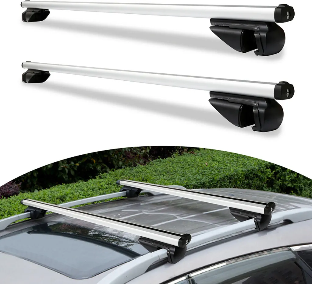 Portapacchi Auto 124cm Alluminio 150kg | Sicuro per la Famiglia