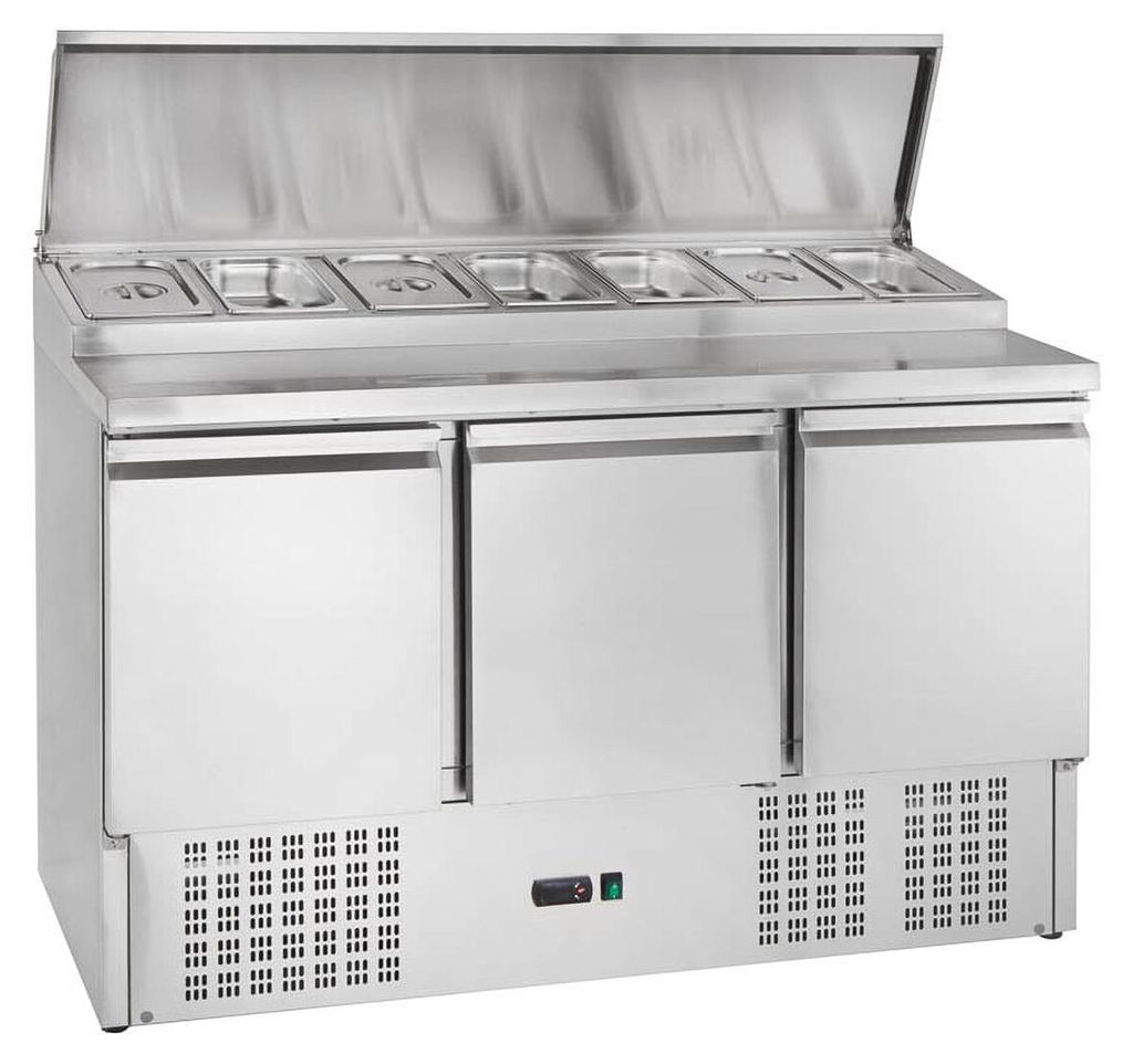 GastroHero Belegstation ECO 1365 Kühltisch 3 Türen 1365x700 Produktbild 