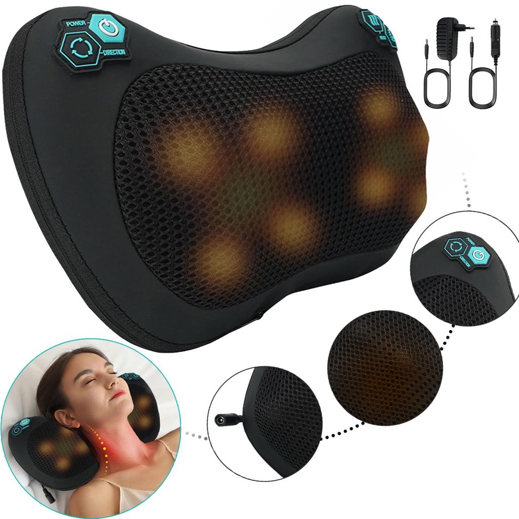 Shiatsu Massagekissen, Nackenmassagegerät für Rücken & Produktbild 