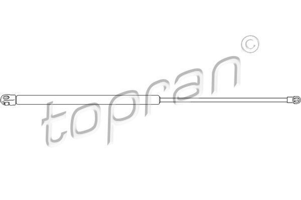 TOPRAN 112 072 Gasfeder Heckklappendämpfer für AUDI 80 Avant (8C5, B4) 572mm
