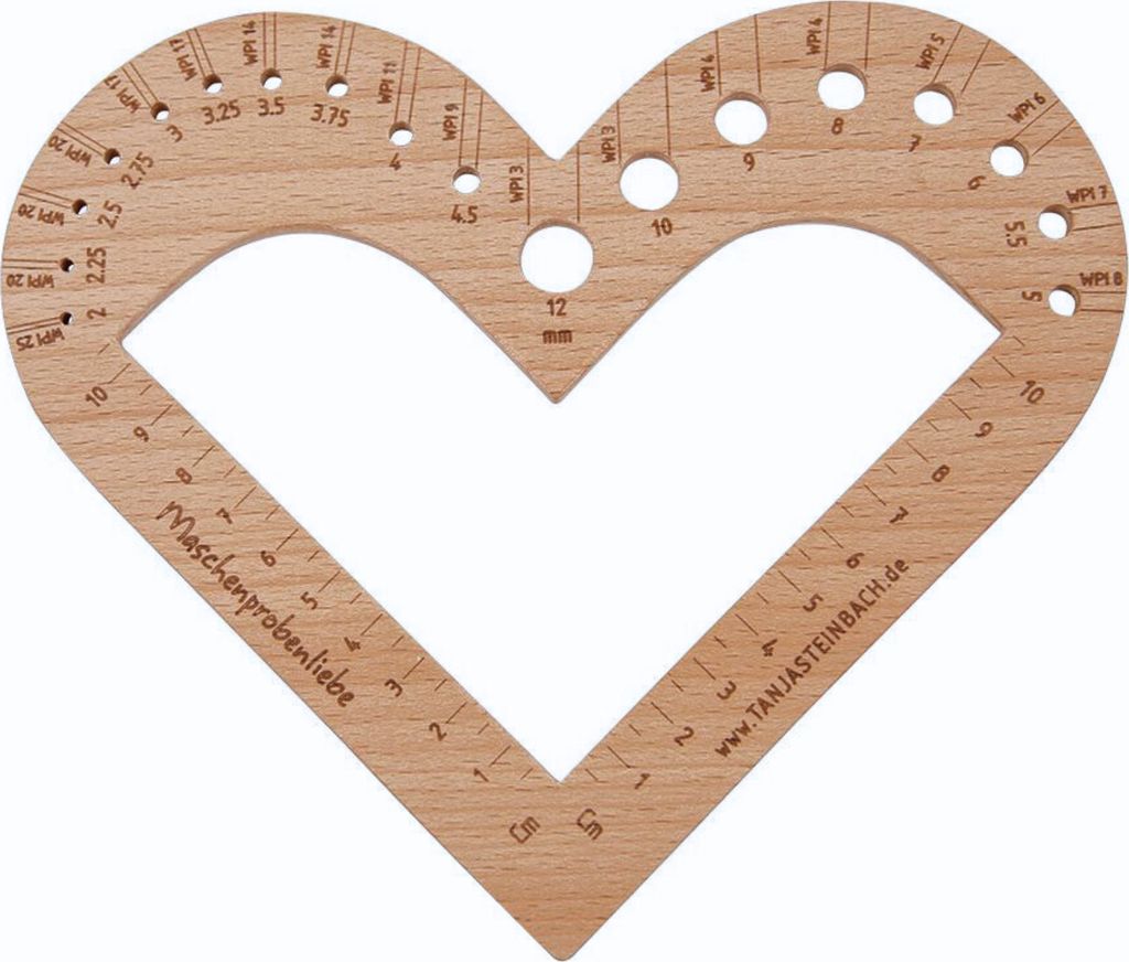 Lana Grossa Maschenprobe Herz by Tanja Steinbach