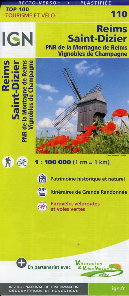 Reims Sainz-Dizier 1:100 000