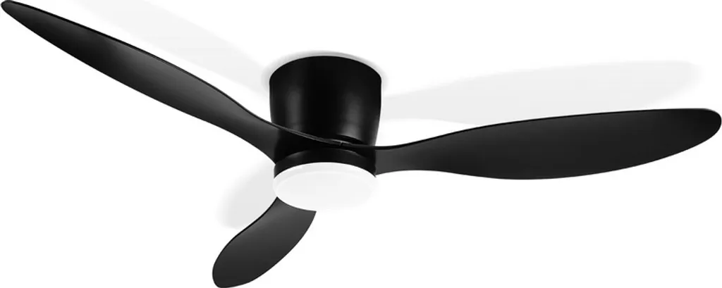 Clanmacy Ventilatore Soffitto 132cm Nero LED Silenzioso Telecomando