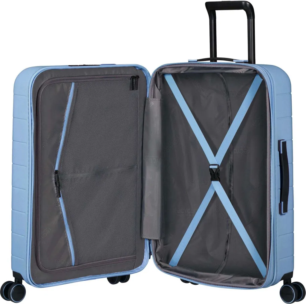 Valise Novastream Exp 67 Bleu Pastel : Bagage Rigide Extensible 4 Roues