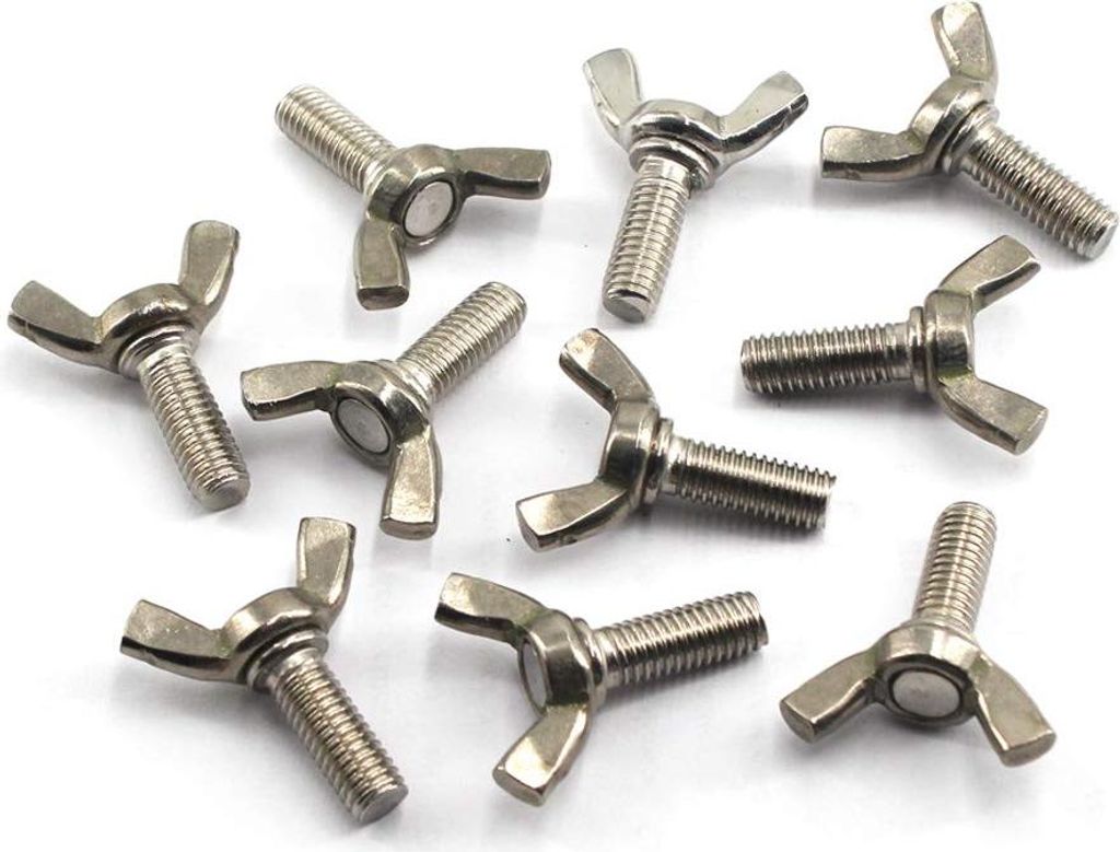M8x30 Flügelbolzen 304 Edelstahl Schmetterlingsschraube (Packung mit 15)