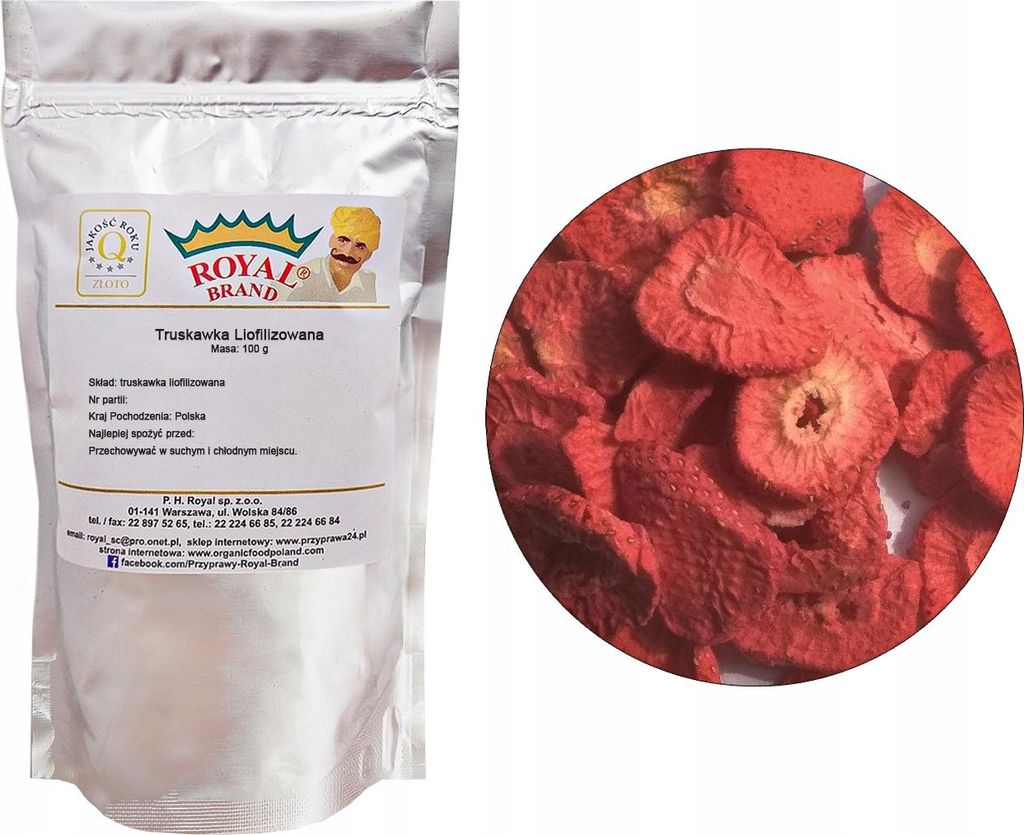 Erdbeeren Gefriergetrocknete Erdbeeren 100 g Ganze Fruchtscheiben