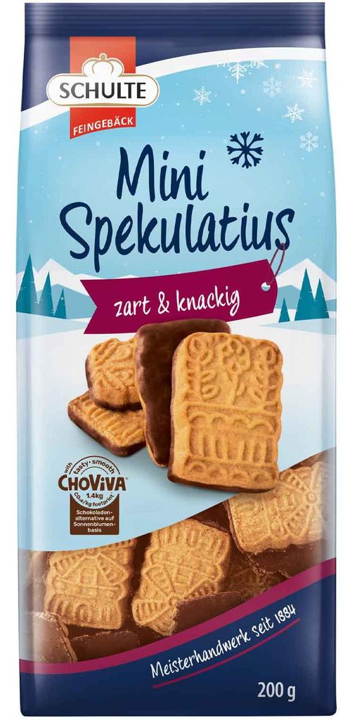 Schulte Mini-Spekulatius Schoko, 200g Produktbild 