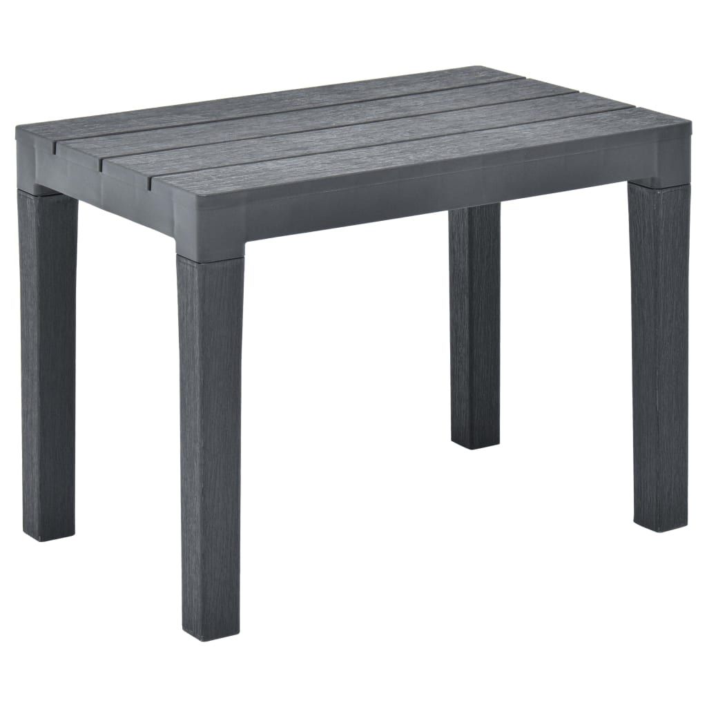 vidaXL Gartenbänke 2 Stk. Anthrazit Kunststoff Produktbild 