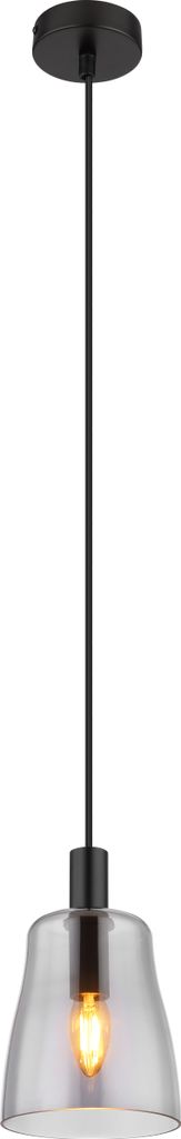 Globo Lighting Hängeleuchte Metall schwarz matt, 1x E14