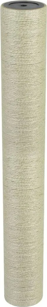 The Living Store Graffiatoio Gatti 8x60cm Beige - Palo Sisal Ricambio M8