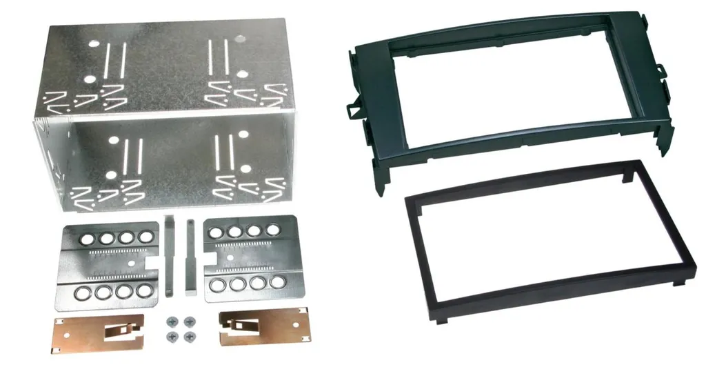 Remplacer Autoradio Toyota Auris 2007 : Adaptateur Façade 2-DIN Noir