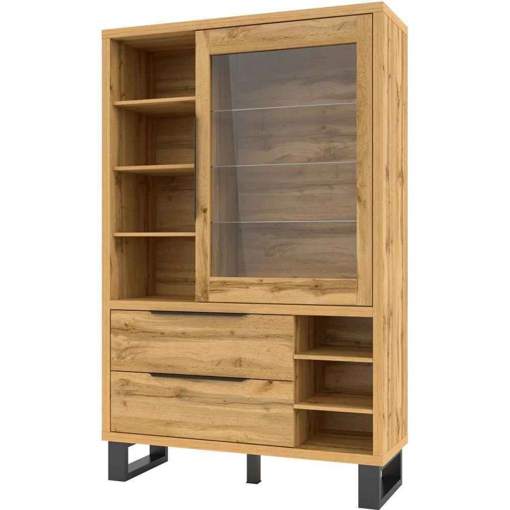 Vitrine mit zwei Schubladen HALLE