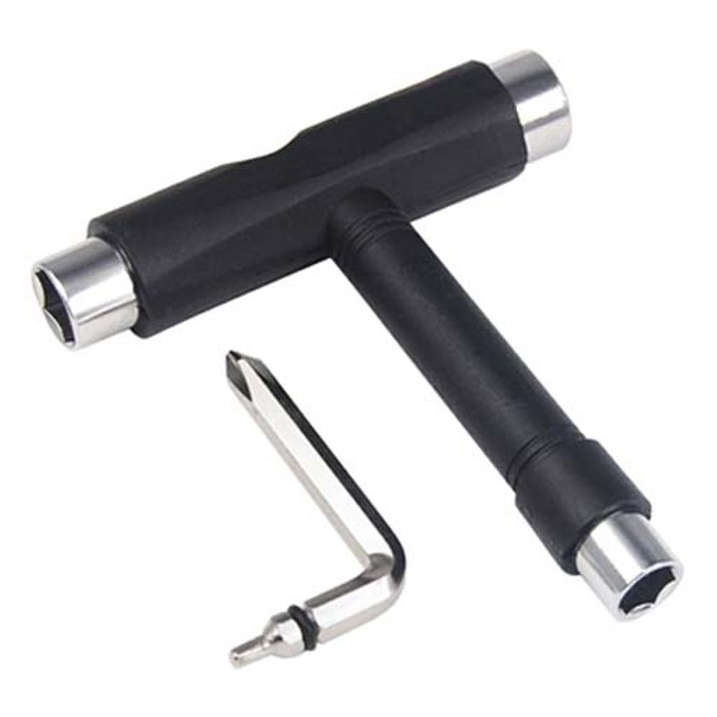 TRIXES 5-fach Skateboard-Tool Skateboard Schraubenschlüssel mit Sechskantschlüssel neu