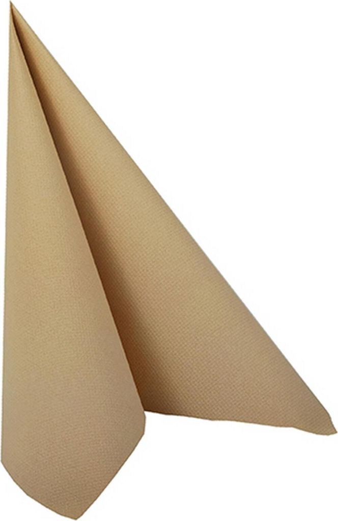 PAPSTAR Servietten "ROYAL Collection" 1/4-Falz, sand, 40x40 cm | Folie (20 Stück)