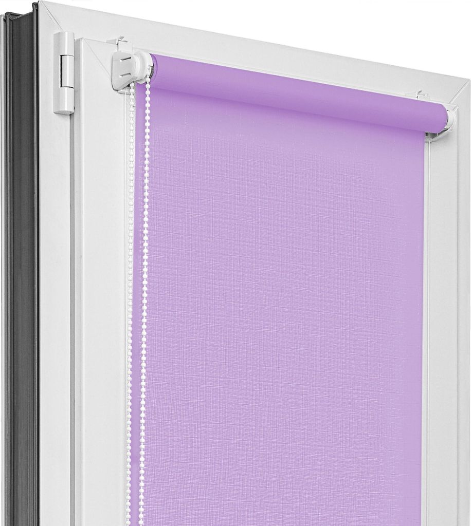 Estika Rollo ohne bohren - 115 x 150 cm - Lila - Klemmfix Montage