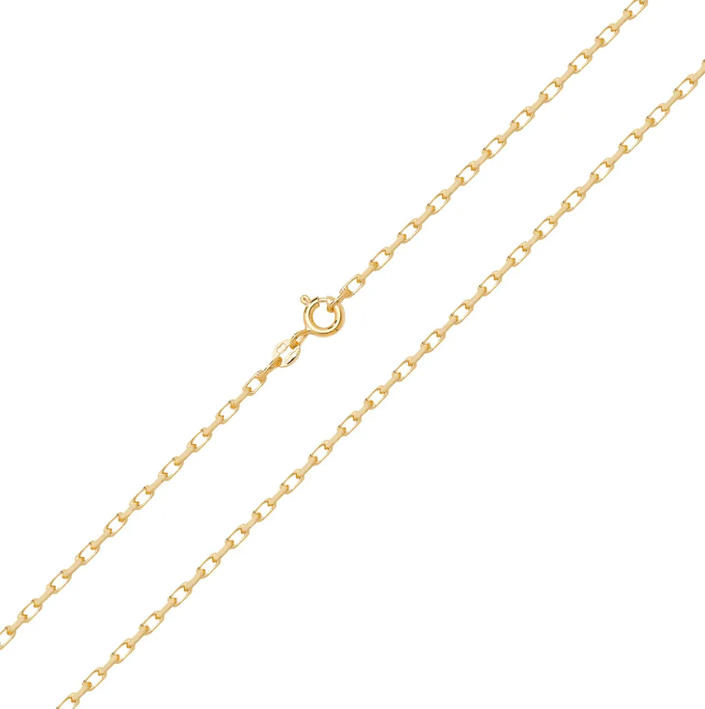 Chaine Courbe Femme Or 375/1000 - Collier Durable et Anti-Ternissement