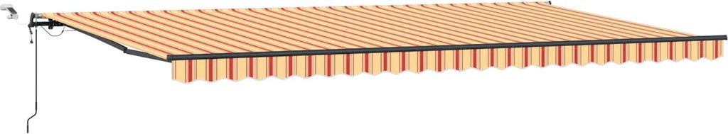 Markisenstoff mit Gelb und Orange 600 x 300 cm Polyester