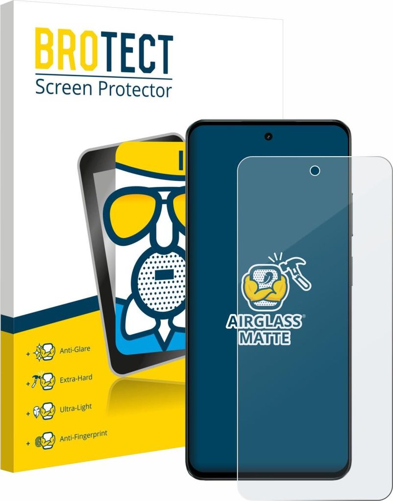 BROTECT Entspiegelungs Schutzglas für realme P3 Lite Schutzfolie Panzer Folie Glas Display Schutz matt