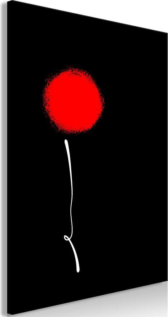 Italienischer Leinwand Leinwandbild - Minimalist Flower (1 Part) Vertical 80x120 cm Abstrakt a-A-0412-b-a