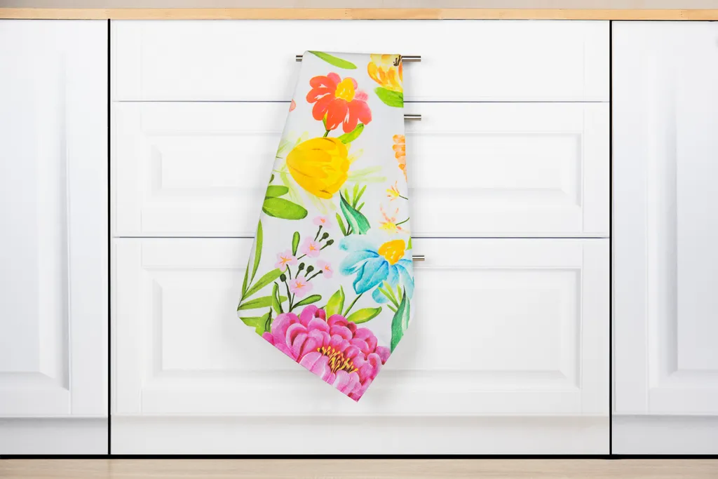 Torchon coton 50x70 cm multicolore Blooming Excelsa haute absorption