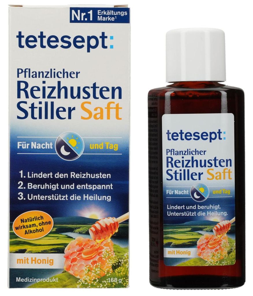 Tetesept, plantaardig middel tegen hoest met irritatie, Productafbeelding 