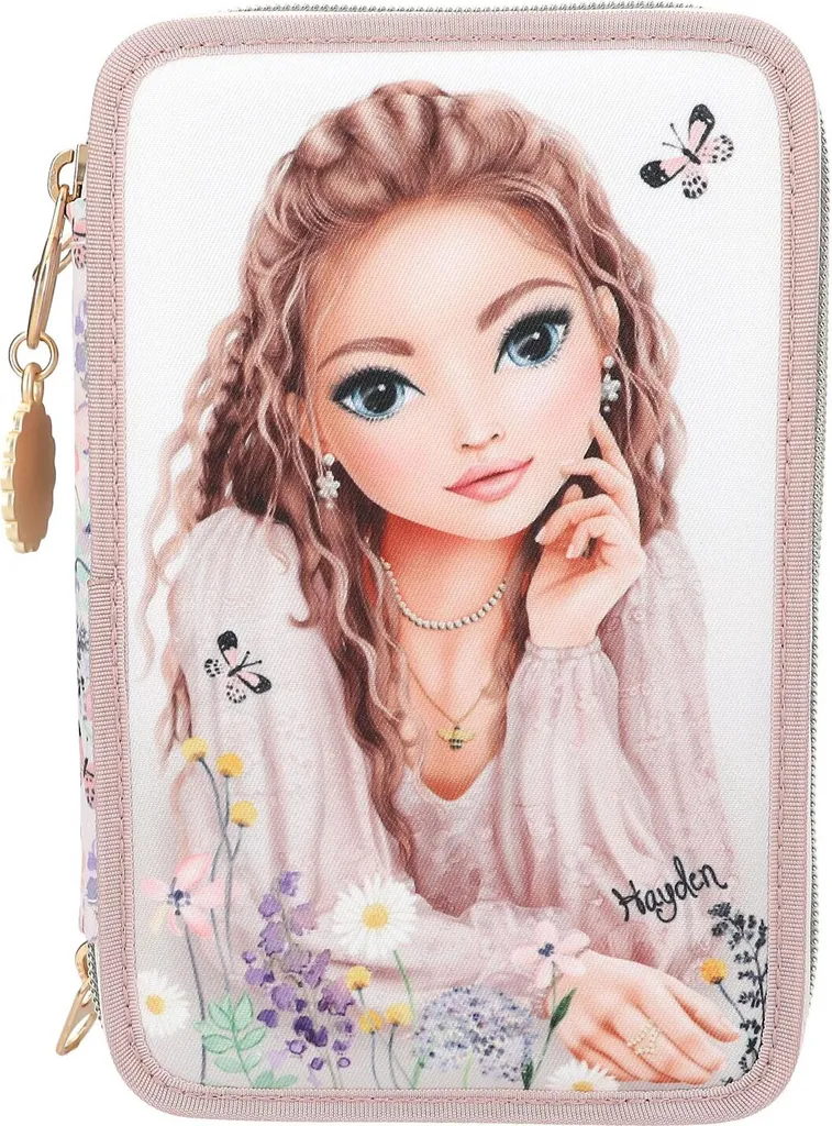 Trousse garnie TopModel Summer avec triple compartiment zippé