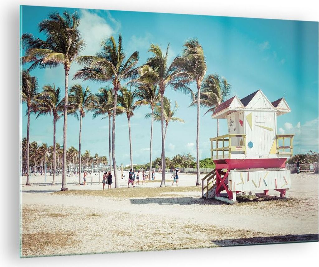 Bilder auf glas - Einteilig - Strand Miami Florida - Produktbild 