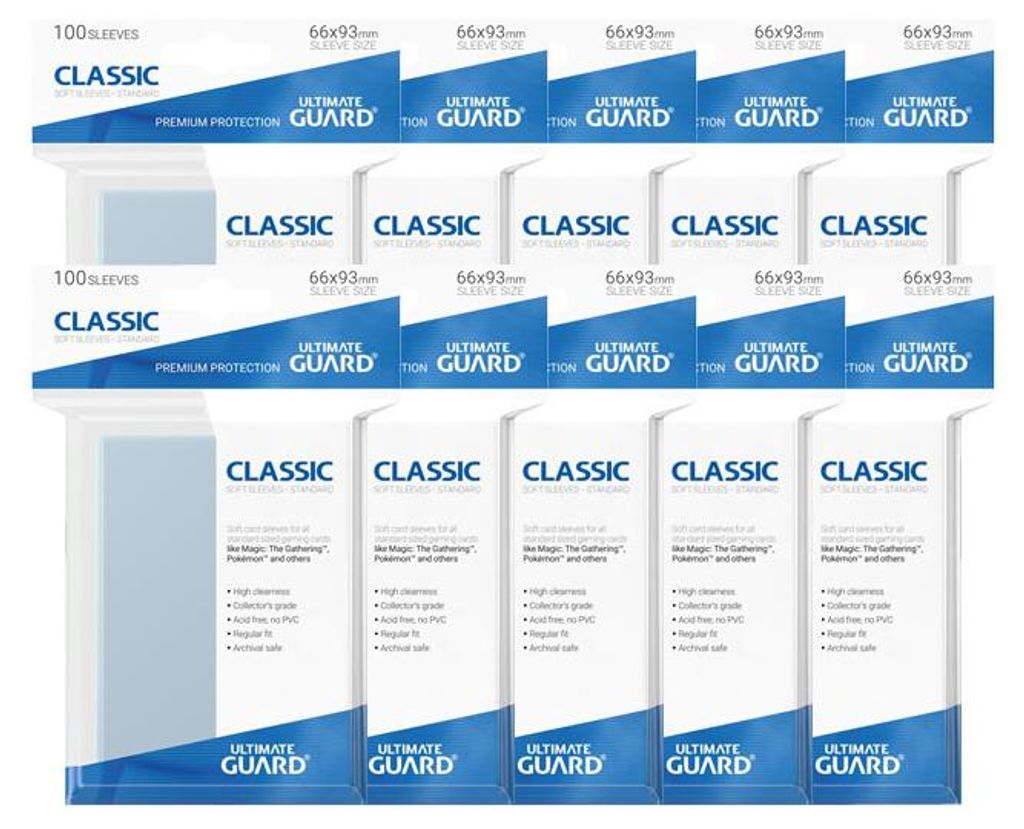 1000 Ultimate Guard Card Sleeves Schutzhüllen Sleeves Produktbild 