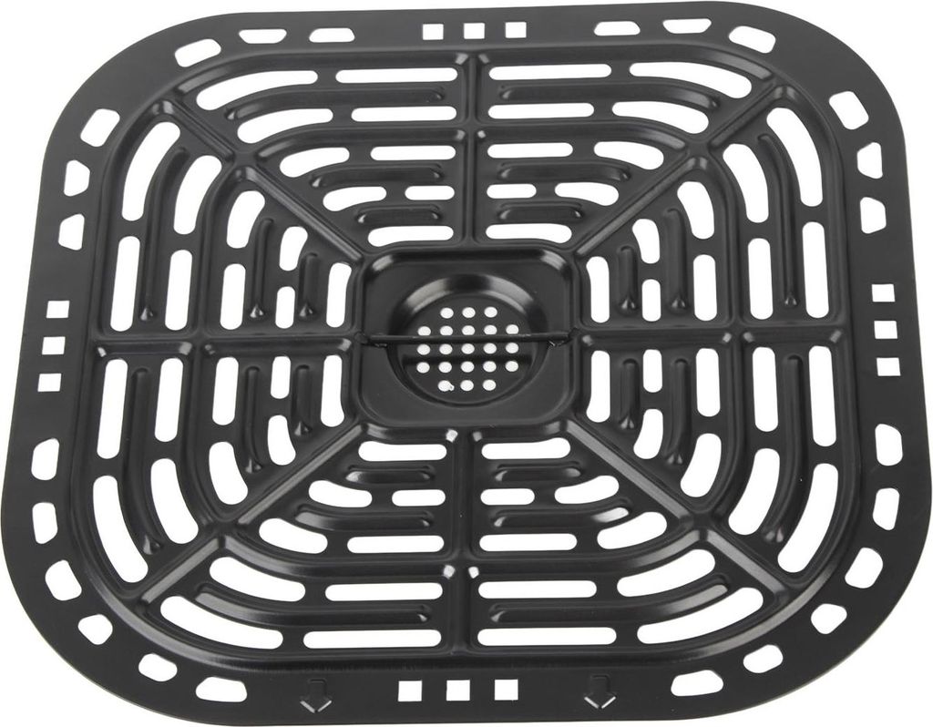 Quadratische 24 x 23 cm gro?e Fritteusen-Ersatz-Grillpfanne, Crisper-Platte aus 304-Edelstahl
