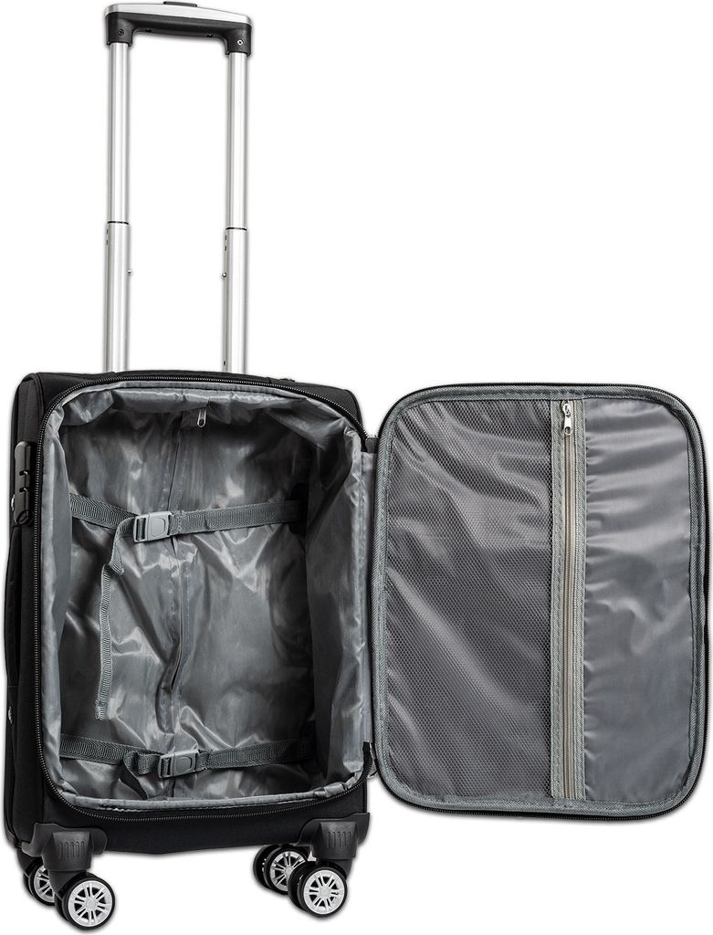 Verage Kofferset Freeland S+M 2 Teilig Reisekofferset, 4 Rollen, (Set, 2 Tlg., Hartschalen