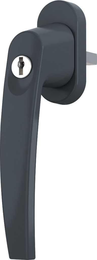 Fenstergriff Alu abschliessbar Kinderschutz Fensterklinke Anthrazit RAL7016