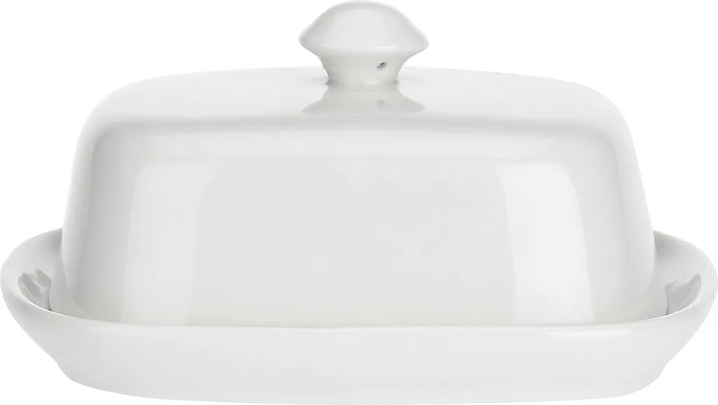 Beurrier élégant pour conserver et servir le beurre frais à table
