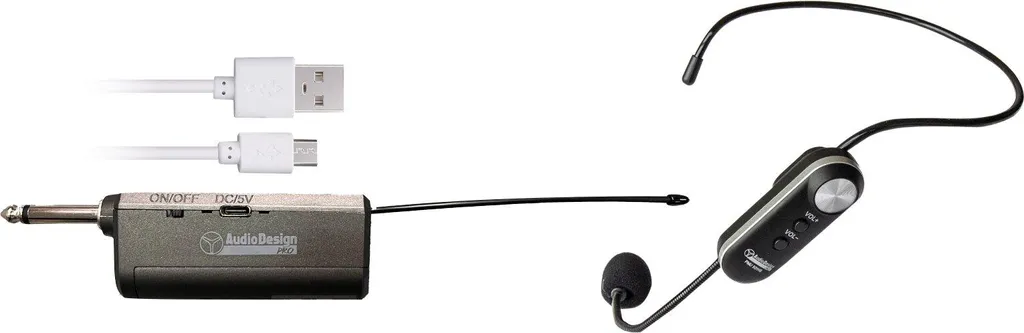 AudioDesign PMU 601 HS Système Micro sans Fil UHF avec Serre-tête Noir