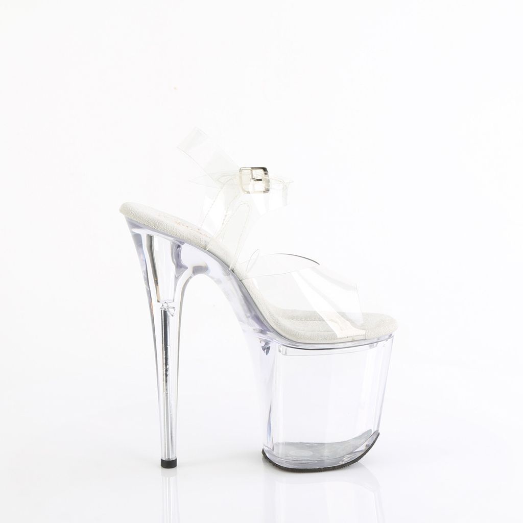 TREASURE-808FLA Damen Sandale von Pleaser, Transparent EU Produktbild 5