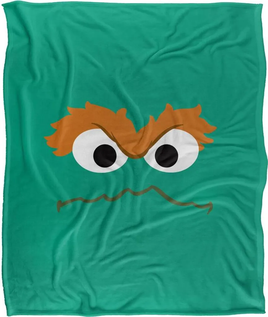 Sesame Street Couverture Visage TV18500 - Plaid Douillet Coloré